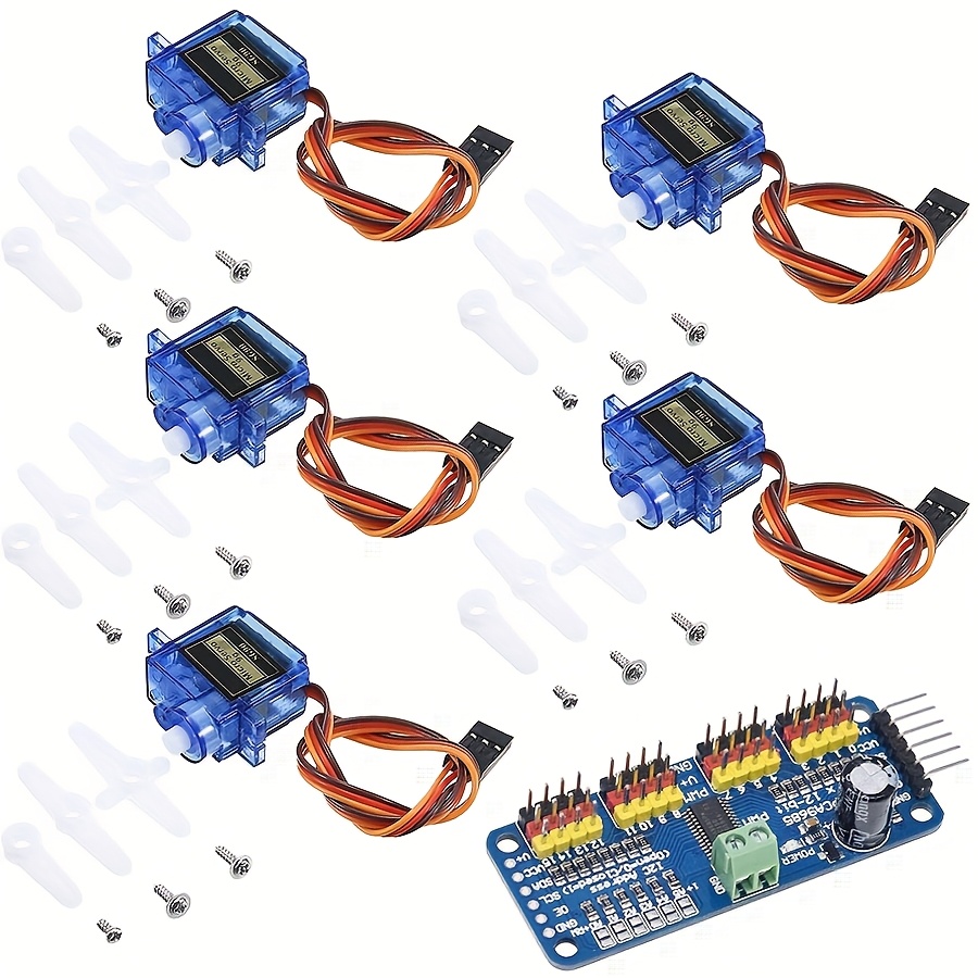 Robot Arm Motor - 5 servomoteurs SG90 9G + module
