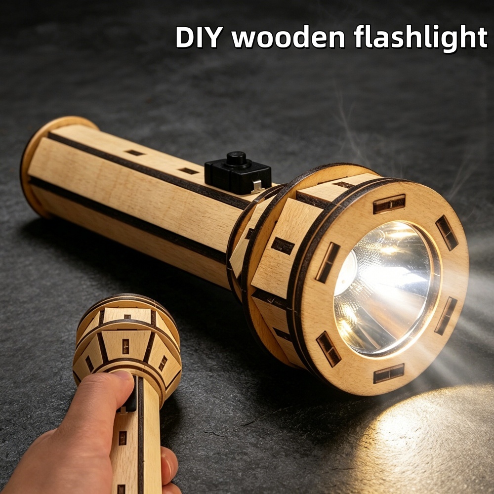Science Project Physics - Kit de puzzle de lampe torche