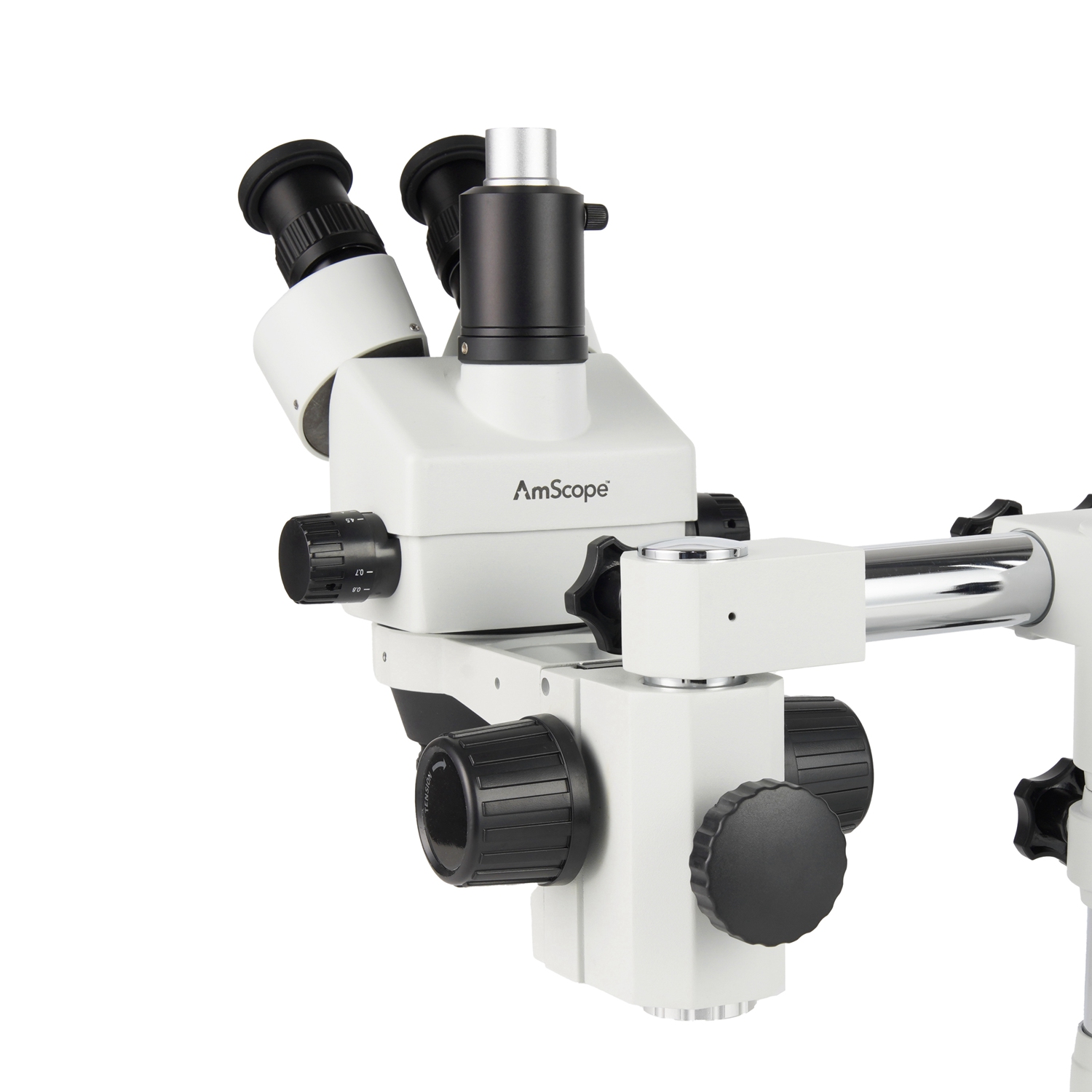 Amscope Microscope Stereo 7X-45X - Tête de microscope stéréoscopique trinoculaire à
