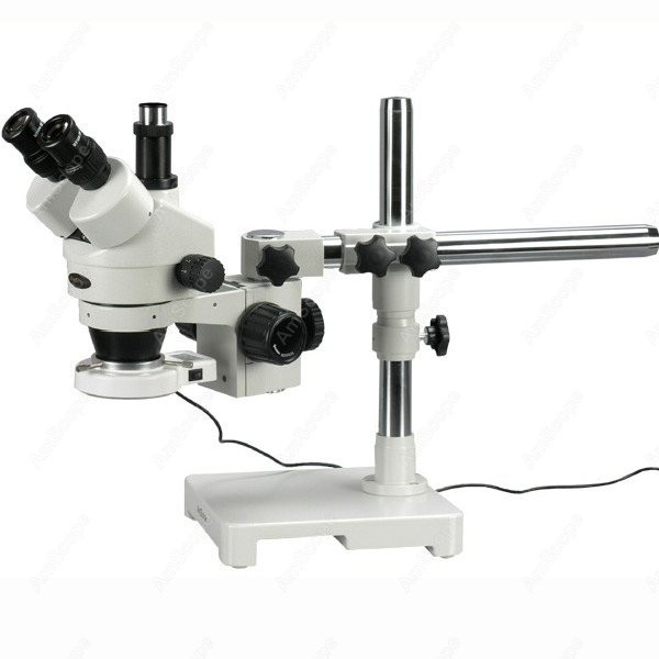 Amscope Microscope Stereo 7X-45X - Microscope stéréo trinoculaire à zoom LED
