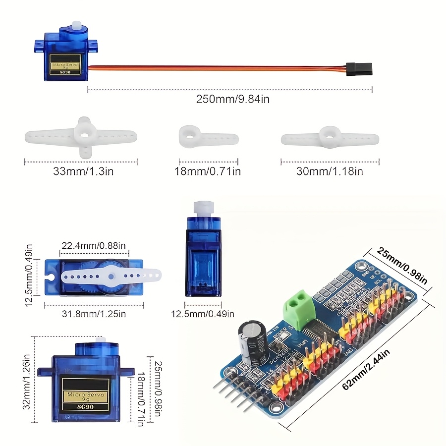 5 servomoteurs SG90 9G + modul - Robot Arm Motor avis et prix