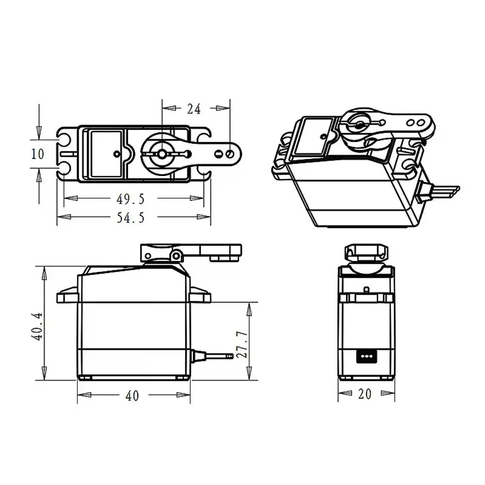 DS3225 Pro 25kg sans noyau num - Robot Arm Motor avis et prix